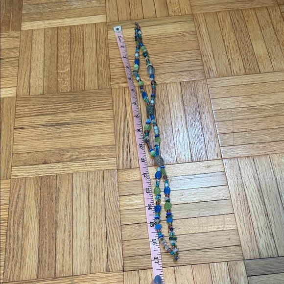 Multicolor beaded necklace (17”) - Picture 8 of 8